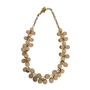 J crew pink champagne lucite baubles chunky necklace